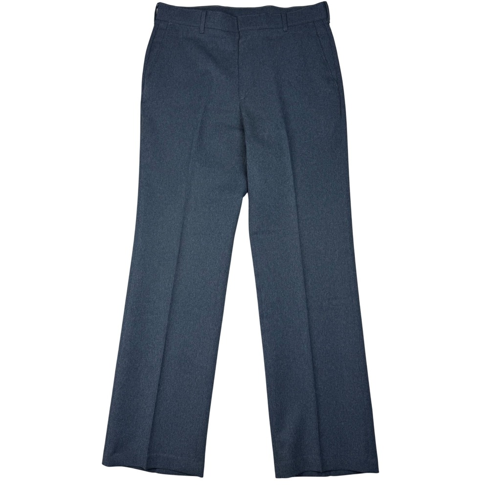 Vintage Levi's Action Slacks Straight Leg Dress Pant Men 32x32 Blue Gray 80s 90s